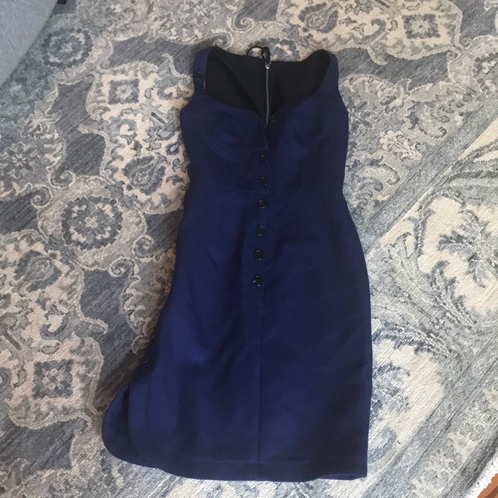 Derek lam blue/purple dress xs 0